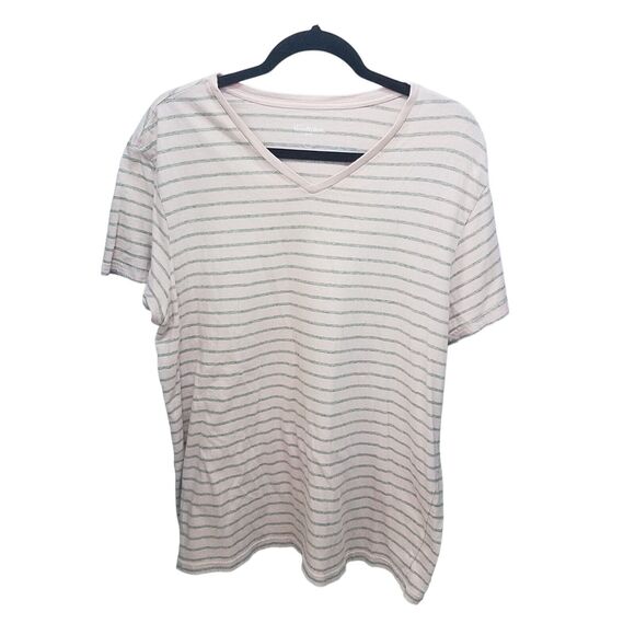 GoodFellow & Co. Mens Sz L Pink Gray Striped Short Sleeve T-Shirt - Picture 7 of 9